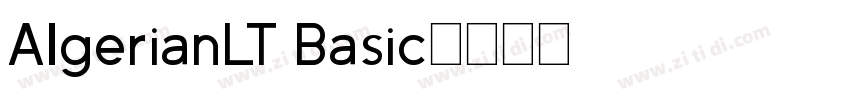 AlgerianLT Basic字体转换